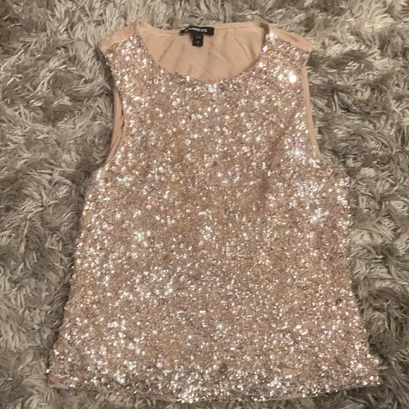 Express sequin tank S - Picture 1 of 3